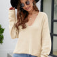 M&Matilda V-Neck Center Seam Sweater