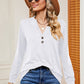Notched Long Sleeve T-Shirt