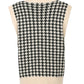 Houndstooth V-Neck Sweater Vest