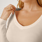 BasicStyle Round Neck Long Sleeve Cropped T-Shirt