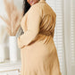 Culture Code Full Size Tied Tan Trench Coat with Pockets