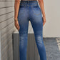 Women's Distressed Skinny Raw Hem Jeans
