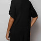 V-Neck Slit High-Low Knit Top