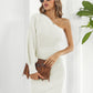 One-Shoulder Mini Sweater Dress