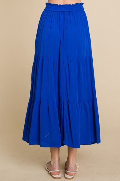 Culture Code Full Size Frill Ruched Midi Skirt *