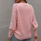 Rib-Knit Plunge Raglan Sleeve Cardigan