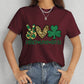 PEACE LOVE IRISH Round Neck Short Sleeve T-Shirt