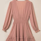 Tied Flounce Sleeve Mini Dress