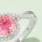 1 Carat Moissanite Contrast 925 Sterling Silver Ring 💜