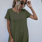 SOChic Round Neck Short Sleeve Mini Dress
