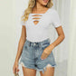 Full Size Twisted V-Neck T-Shirt