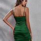 Women's TrulyMe Ruched Cowl Neck Spaghetti Strap Dress