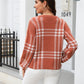 Printed Round Neck Dropped Shoulder Sweater