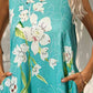 FULL SIZE Printed Round Neck Sleeveless Dress with Pockets
