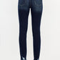 Kancan Full Size Cat's Whiskers Raw Hem High Waist Jeans