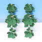 Flower Shape Zinc Alloy Dangle Earrings