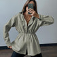 Snap Down Collared Jacket