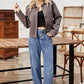 Button Up Collared Neck Jacket