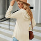 Full Size Long Sleeve Hooded Blouse