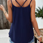 Eyelet V-Neck Double Strap Cami