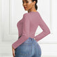 Women's Ava Round Neck Long Sleeve Bodysuit
