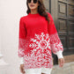 Christmas Snowflake Pattern Sweater Dress
