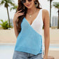 Contrast Tied Knit Tank