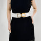 Jessica Anne Beauty Double D Buckle PU Belt