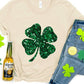 Lucky Clover Sequin Round Neck T-Shirt