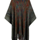 Heathered Fringe Hem Poncho