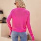 Raglan Sleeve Button Front Cardigan