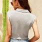 Johnny Collar Sleeveless Knit Top