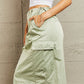 HYFVE Just In Time High Waisted Cargo Midi Skirt