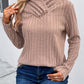 Ribbed Turtleneck Long Sleeve Sweater