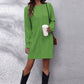 Athena Rea Cable-Knit Round Neck Sweater Dress
