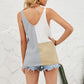 SoBeautiful Color Block Knit Tank