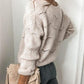 Openwork Button Up Long Sleeve Cardigan