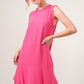 And The Why Washed Fringe Detail Tiered Dress