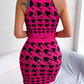 Abigail Houndstooth Sleeveless Top and Skirt Sweater Set