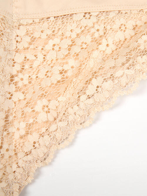 Full Size Lace Detail Shaping Shorts Shapewear