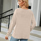 Full Size V-Neck Long Sleeve T-Shirt