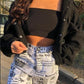 Pocketed Snap Down Collared Neck Jacket