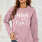 MAMA Graphic Round Neck Sweatshirt