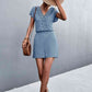 SavannahJayJumpers Lace Trim V-Neck Romper