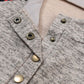 Plaid Half Snap Long Sleeve Hoodie