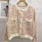 Heathered Button Up Long Sleeve Cardigan