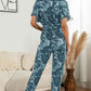 DuskJumpers Surplice Neck Tied Short Sleeve Jumpsuit