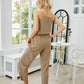 V-Neck Spaghetti Strap Sleeveless Jumpsuit
