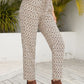 Tied Printed Pants with Pockets
