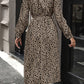 Polka Dot Tied Button Up Dress